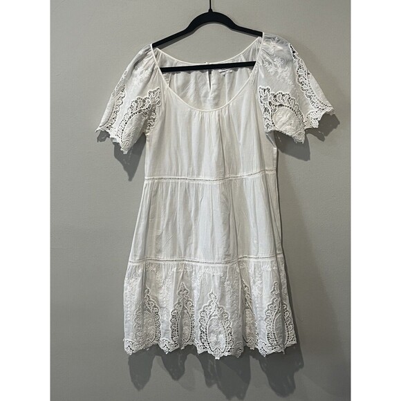 Velvet by Graham & Spencer Dress Women’s Small Carol Eyelet Embroidered Voille - Picture 1 of 9